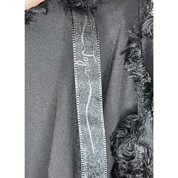 JAGA Sz 1 S Small Black Mykonos Satin Sleeveless Midi Dress - Picture 3 of 11